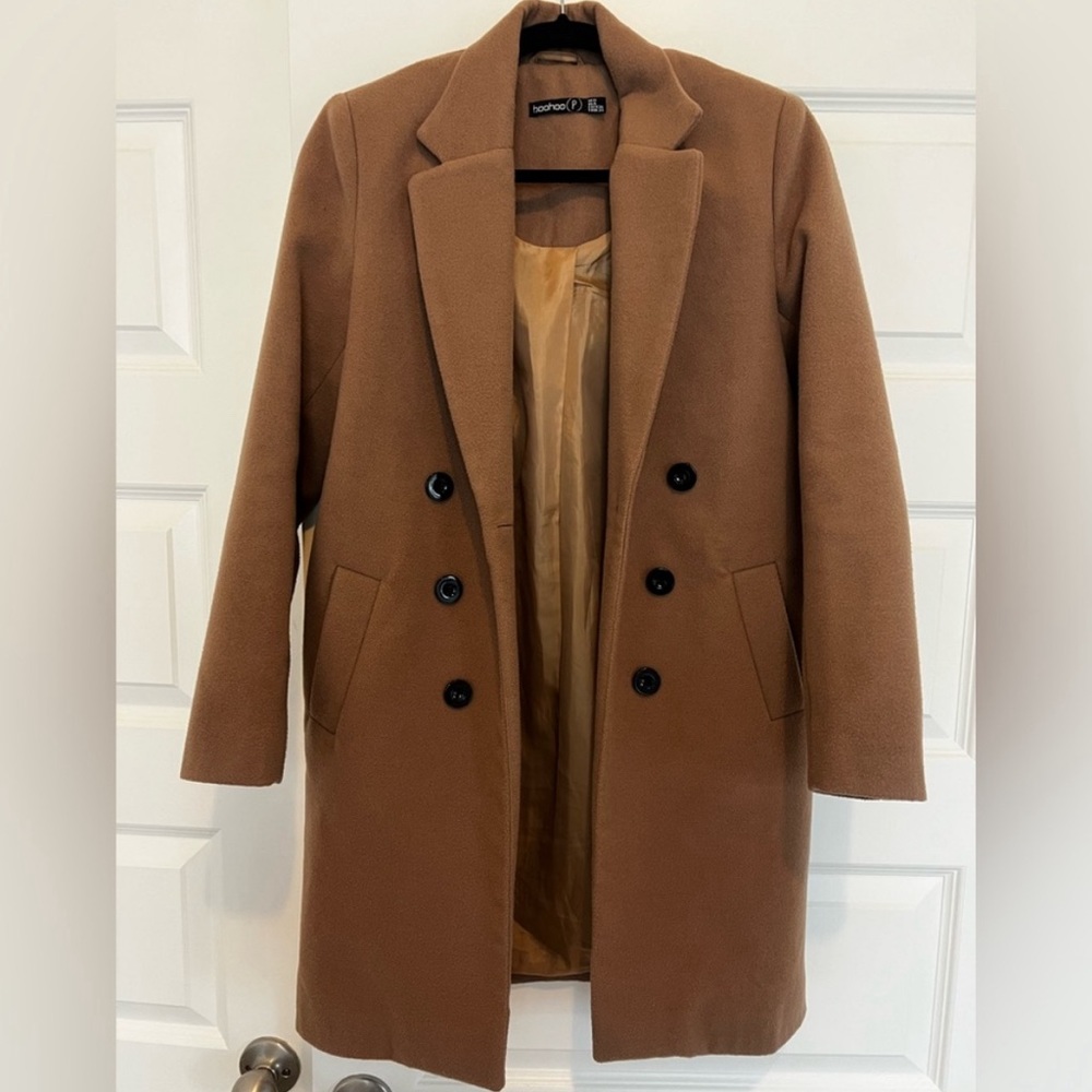 Boohoo double buttoned trench coat